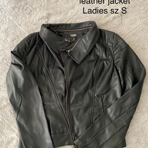 Women's Black Faux Leather Jacket